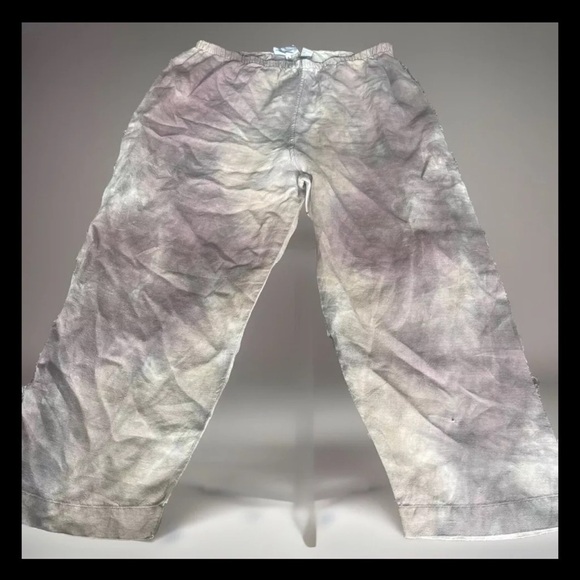 Chicos 1x crop tye dye elastic waste pants. - Picture 1 of 3